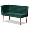 Baxton Studio 52.4 W, 32.1 H, Fabric "100% Polyester", Plywood, MDF, LVL, Foam, Rubber Wood 214-11962-ZORO - alternate 8